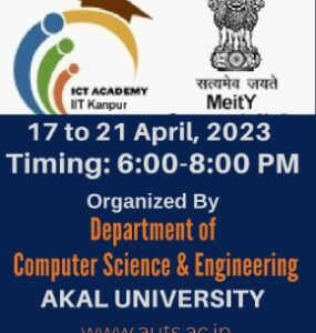 Invitation to Student Development Program on Skill Enhancement –  on Introduction to NoSQL with MongoDB,  with EICT Academy IIT Kanpur