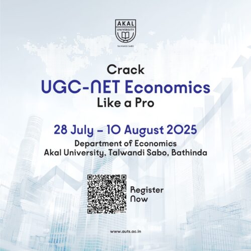 Crack UGC NET in Economics with Akal University’s Intensive 14-Day Bootcamp
