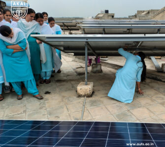 Installing Solar Panels at Akal University – Practical Hands-on Training and Learning Beyond Classrooms