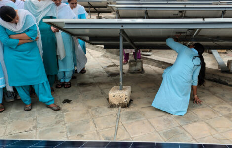 Installing Solar Panels at Akal University – Practical Hands-on Training and Learning Beyond Classrooms