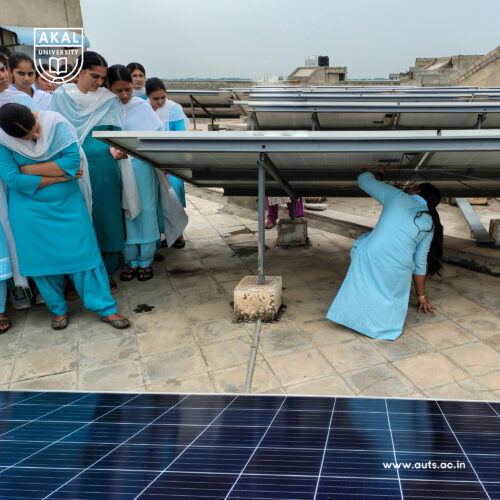 Installing Solar Panels at Akal University – Practical Hands-on Training and Learning Beyond Classrooms