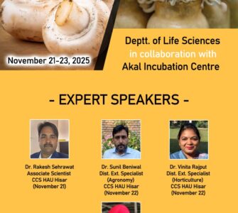 Grow, Learn, Thrive – Akal University Announces Three-Day Mushroom Cultivation Workshop