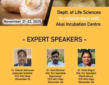 Grow, Learn, Thrive – Akal University Announces Three-Day Mushroom Cultivation Workshop