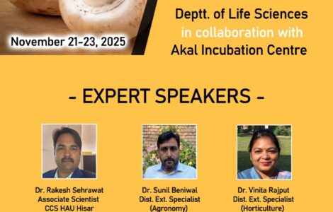 Grow, Learn, Thrive – Akal University Announces Three-Day Mushroom Cultivation Workshop