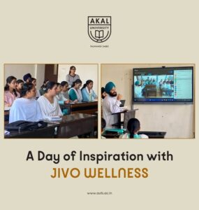 Inspiring Minds, Shaping Futures – Jivo Wellness Motivates Akal University Business Students Inspiring Minds, Shaping Futures – Jivo Wellness Motivates Akal University Business Students
