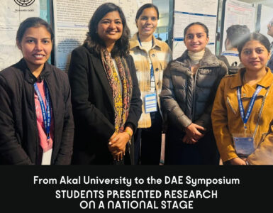 Young Scholars of Akal University Step into India’s Scientific Spotlight – the DAE Symposium on Nuclear Physics