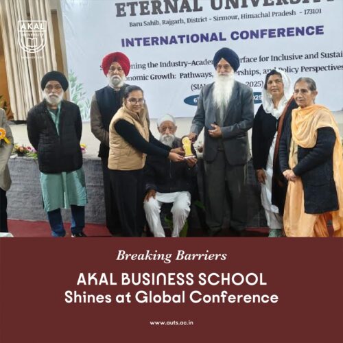 Academic Excellence Meets the Global Stage – Harleen Kaur of Akal Business School secures Top Rank at SIAI-ISEG 2025