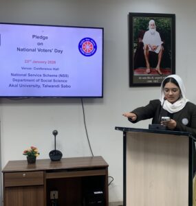 Empowering Young Voters – Akal University Celebrates National Voters Day 2026