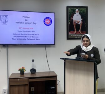 Empowering Young Voters – Akal University Celebrates National Voters Day 2026