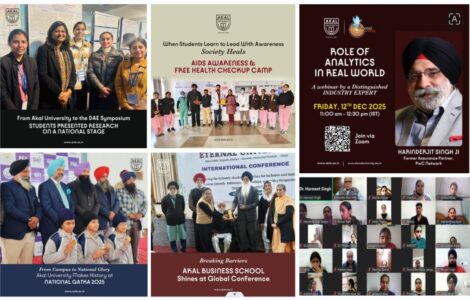 The last calendar month at Akal University – A roundup of December 2025