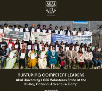 The Adventure of Intensive Training Camps creates Courage and Character for Akal University’s NSS Volunteers