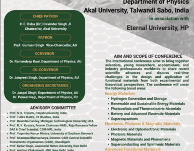 Building a Sustainable Tomorrow – The ICNMSF-2026 at Akal University Building a Sustainable Tomorrow – The ICNMSF-2026 at Akal University