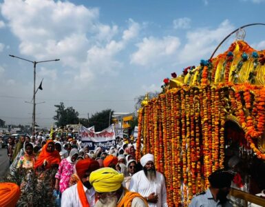 Divine Devotion in Motion – Akal University Students Experience the Spiritual Essence of Nagar Kirtan at Cheema Sahib