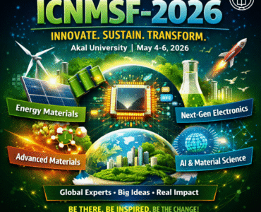Welcome to ICNMSF-2026 – International Conference on Next-Generation Materials for a Sustainable Future