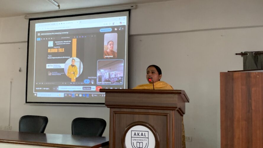 Exploring Career Paths in Life Sciences – Inspiring Alumni Talk at Akal University