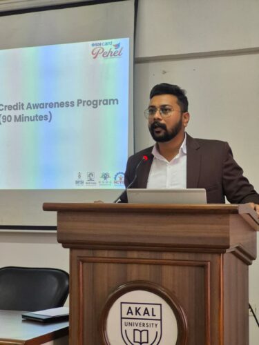 Building Financial Awareness – Credit Awareness Workshop at Akal University Empowers Future Professionals