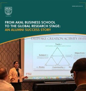 Akal Business School Alumni Success – How Rasleen Kaur Took Her Research to a Global Stage