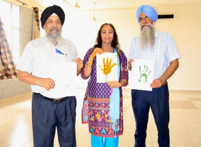 drug awareness hand print pledge campaign