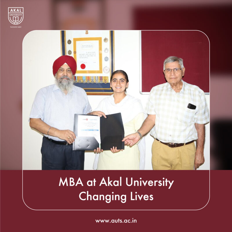 MBA-changing lives-Akal university-Rasleen kaur